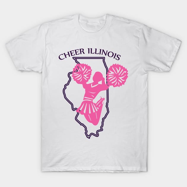 Cheer Illinois T-Shirt by Prairie Ridge Designs